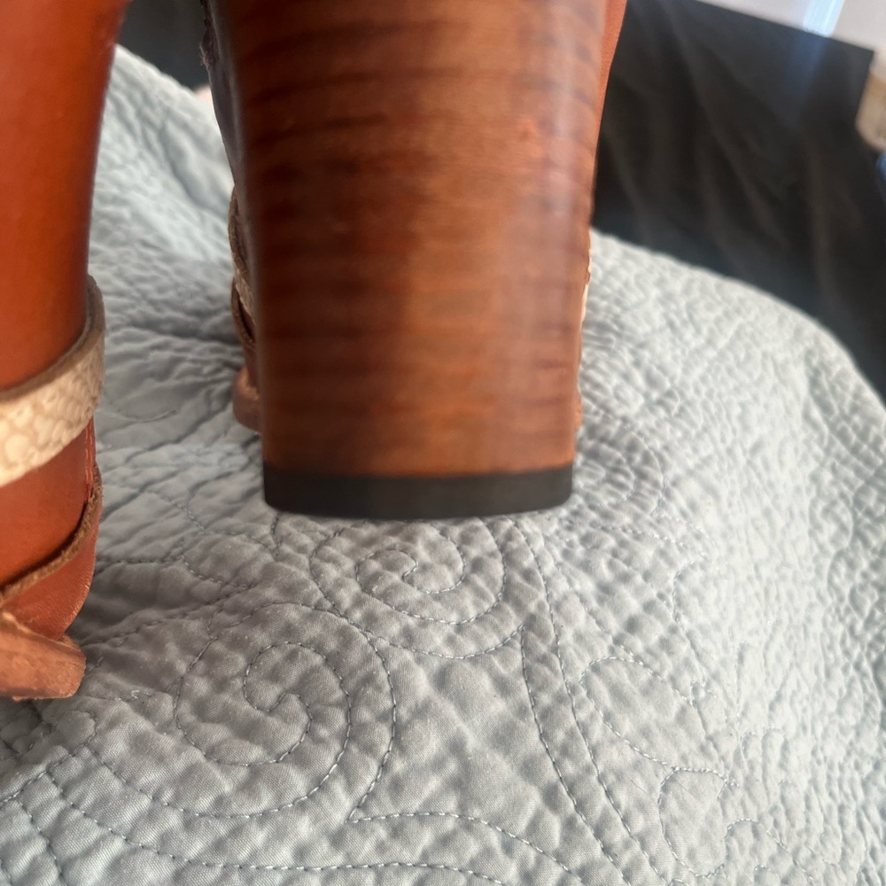 freebird Brown Leather Ankle Boots Balboa 8 - Picture 13 of 13